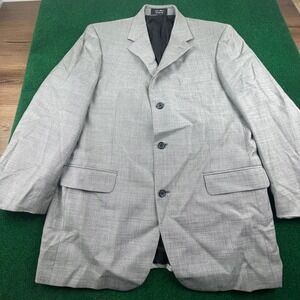 Andrew Fezza Men's Gray Blazer Jacket Suit Sport Coat Size Unknown